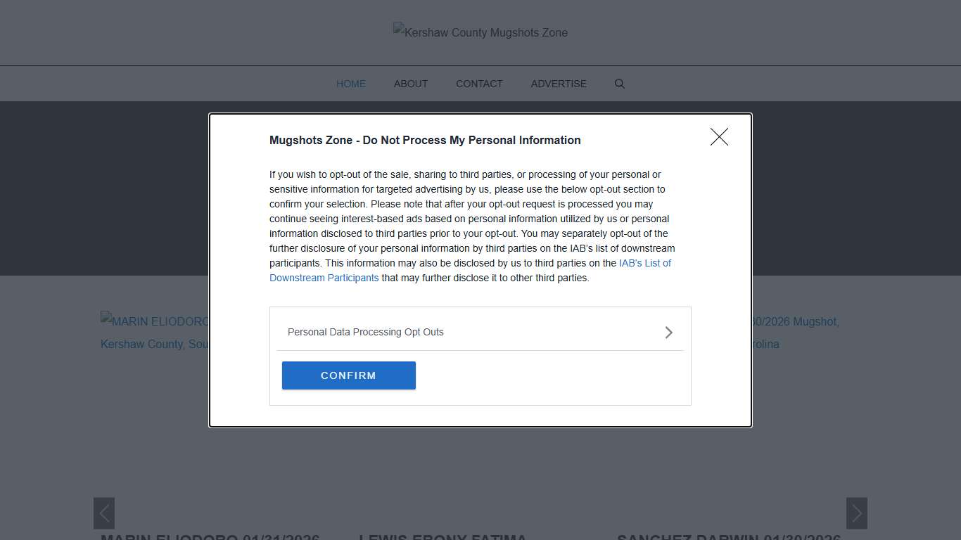Kershaw County Mugshots Zone
